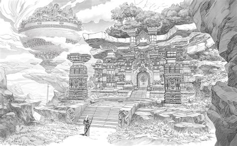 Fantasy Temple By Won Jun Tae Rimaginaryarchitecture