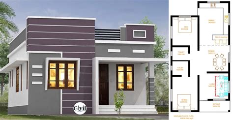 940 Sq Ft 2bhk Modern Single Floor House And Free Plan Engineering