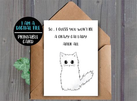 Digital Download Funny Bridal Shower Card Printable Etsy