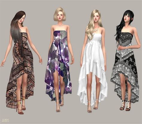 Marigold Goddess Dress Sims 4 Dresses Sims 4 Clothing Sims 4