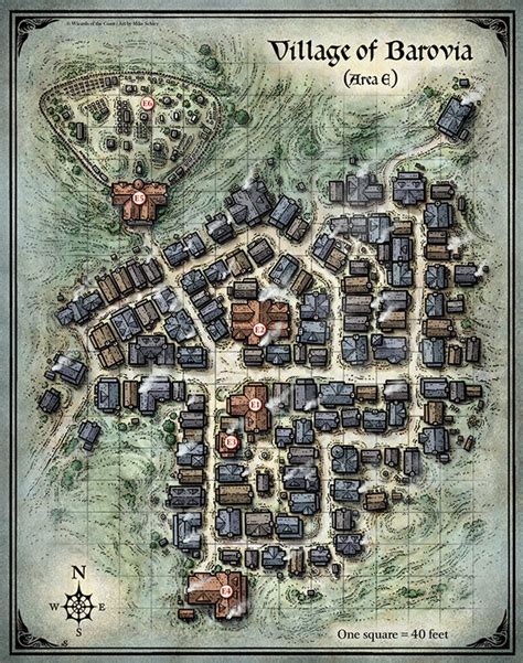 Village Of Barovia Map Map Of New Mexico