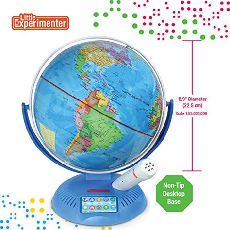 Little Experimenter Talking Globe Interactive Globe For Kids Learning