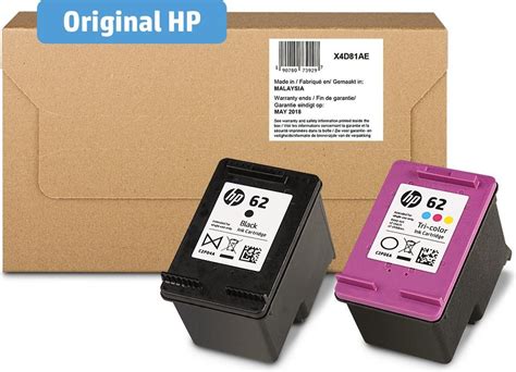 Hp 62 Inktcartridge Zwart Kleur Dual Pack