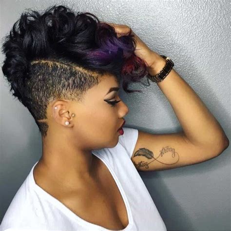 25 Stylish And Modern Short Hairstyles For Black Women Shaved Side