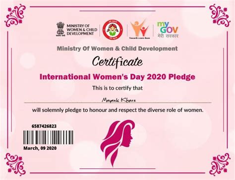 Herverve This Womens Day I Took The Pledge To Honor Women Did You