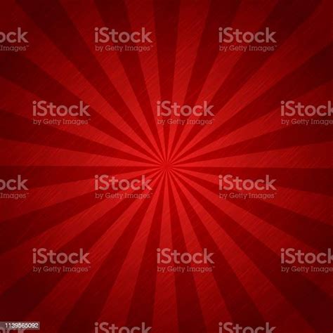 Red Color Burst Background Or Sun Rays Stock Illustration Download