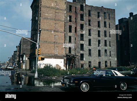 Usa South Bronx New York City August 1977 Abandoned Burnt Out