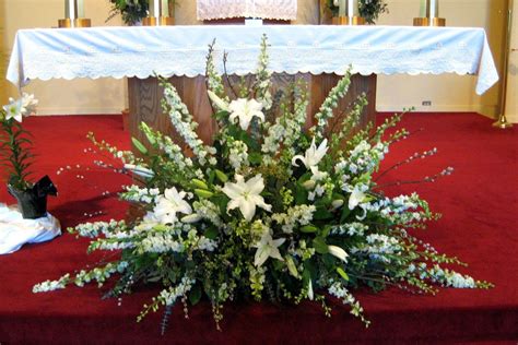 Church Altar Flowers Custom Silk Flower Arrangements