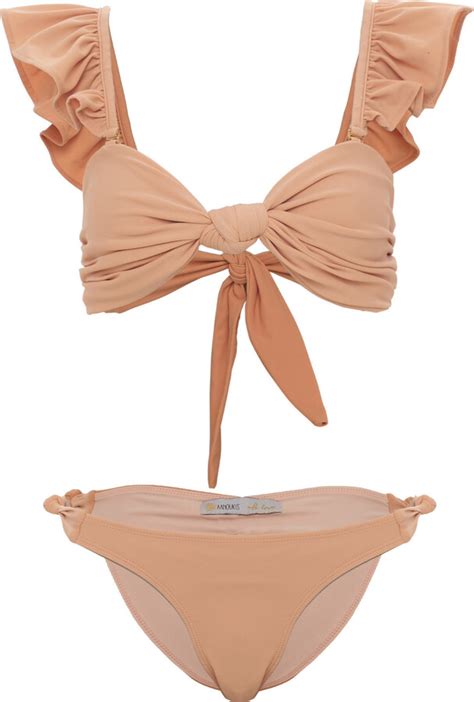 Aanoukis Swimwear Tiffany Nude Bikini Set Shopstyle Two Piece