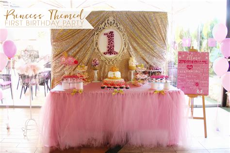 Ask an artistic friend or teenager to paint pictures on the girls' cheeks. Alma's Princess Themed First Birthday Party | Time2Partay.com