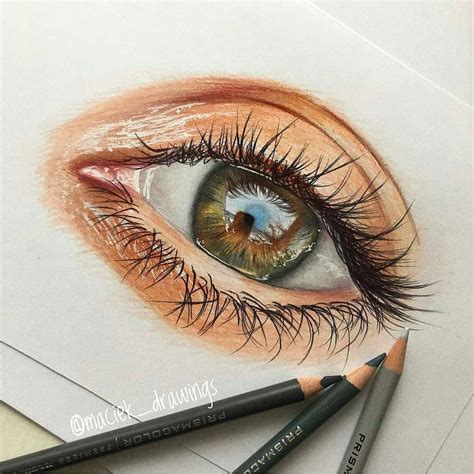 Hazel Eye Colored Pencils Eye Art Color Pencil Art Eye Drawing