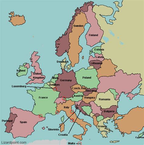 Countries In Europe Map Quiz Secretmuseum