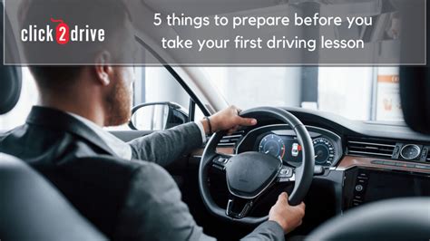 5 Things To Prepare Before You Take Your First Driving Lesson Click 2