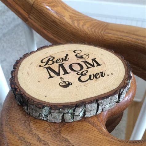 Custom Wood Coaster Engraved Coaster Mothers Day By Sweethomewoods