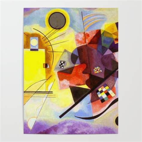 Wassily Kandinsky Yellow Red Blue Poster By Restored Art And History