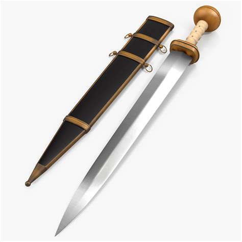 Roman Gladius Short Sword With Sheath 3d Model Ad Shortgladius