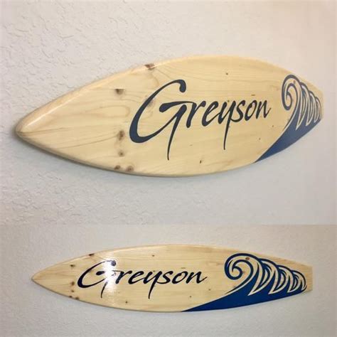 Surfboard Personalized Surfboard Wall Art Surf Decor Etsy In 2020