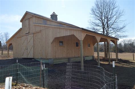 30x30 Modular Barn Monitor Style 8 Lean To 12 Lean To Country
