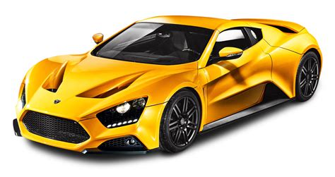 The italian sports car company has made available some. Yellow Zenvo ST1 Car PNG Image - PurePNG | Free ...