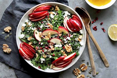 Apple Walnut Salad With Kale And Feta The Last Food Blog