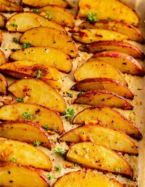 Place potatoes in a 350 degree oven for 60 minutes. Oven Baked Potato Wedges - Healthier Steps