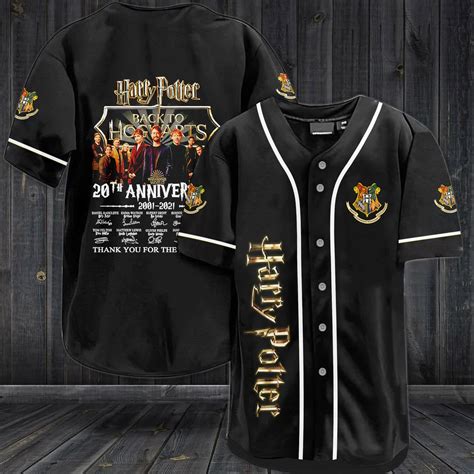 Harry Potter Characters Signature 20th Anniversary Hogwarts Baseball
