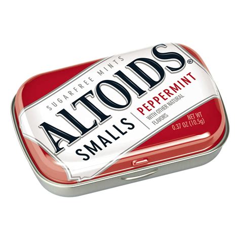 Altoids Smalls Peppermint Sugar Free Mints Single Pack 037 Ounce