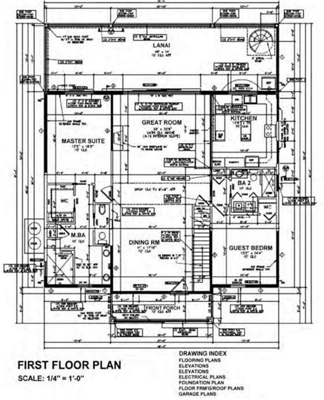Blueprint Layout Of Construction Drawings