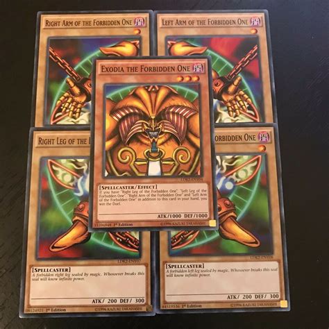 Check out our exodia cards selection for the very best in unique or custom, handmade pieces from our карточные игры shops. YUGIOH: EXODIA THE FORBIDDEN ONE 5 CARD SET 1ST EDITION LDK2 COMPLETE NM | eBay