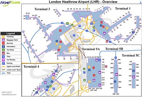 Heathrow Terminal Map Map Of Heathrow Terminal England