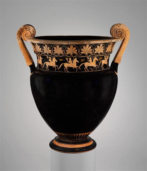 Attributed To The Karkinos Painter Terracotta Volute Krater Bowl For Mixing Wine And Water