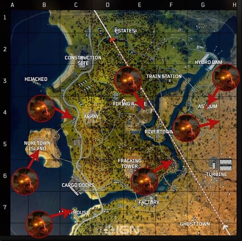 Every Zombie Spawn Location In Blackout Call Of Duty Black Ops 4