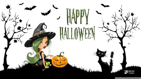 Vintage Halloween Witch Wallpapers Wallpaper Cave