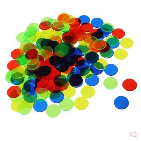 Promo Set Of 200 Plastic Bingo Chips Counting Tokens Game Board Game