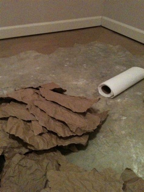 brown paper bagging the floor brown paper bag floor diy interior home design brown paper bag