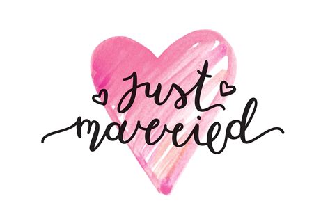 just married vector lettering just married just married quotes lettering