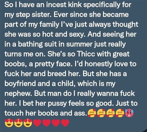 Pervconfession On Twitter He Really Wants To Fuck His Step Sister