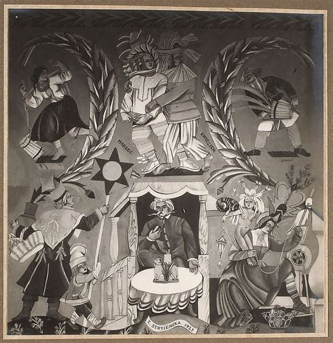Zofia stryjeńska, na góralską nutę, warszawa, 1930, fot. obraz: Stryjeńska Pory roku - obraz: Stryjeńska Pory Roku - Obrazy - Wiedza - HISTORIA: POSZUKAJ
