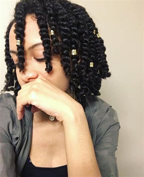 Leave some thinner braids on the forehead to style bangs for more creativity and diversity in the style. 7 two strand twist styles that are giving us natural hair ...
