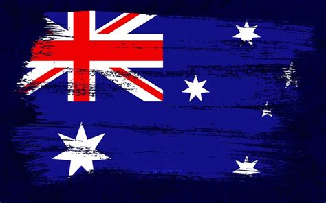download wallpapers 4k flag of australia grunge flags oceanian countries national symbols