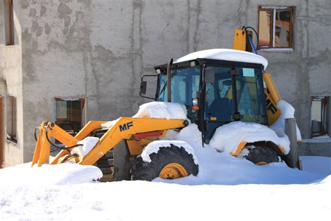 Fotos Gratis Frío Invierno Tecnología Tractor Clima Cavador