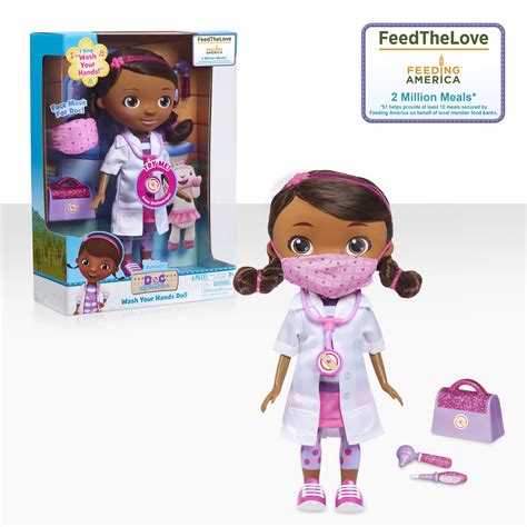 Disney Junior Doc McStuffins Wash Your Hands Singing Doll, With Mask
