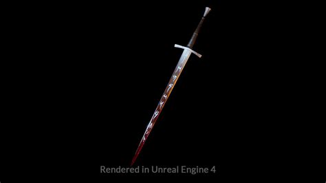Artstation Runic Sword 4 Texture Set Game Assets
