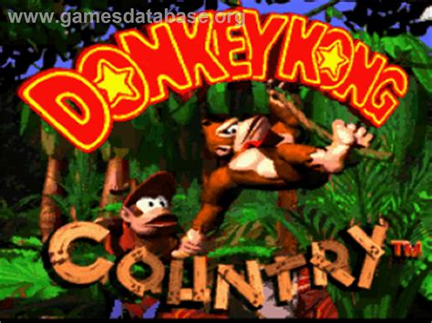 Donkey Kong Country Nintendo Snes Games Database