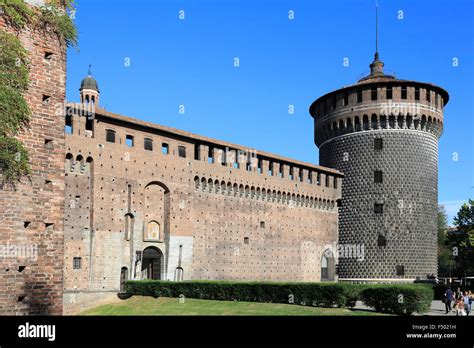 Sforza Castle Milano Milan Lombardy Lombardy Italy Stock Photo Alamy