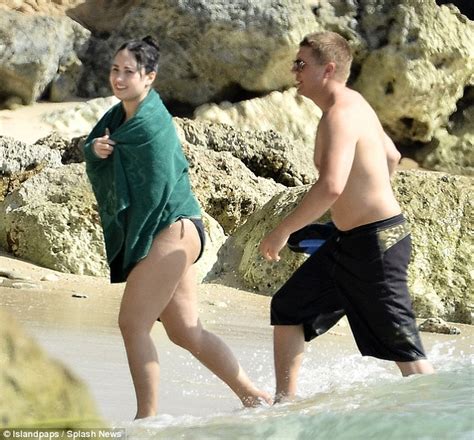 Demi Lovato Slips Into A Bikini As She Fits In A Trip To The Beach To Go Snorkelling After
