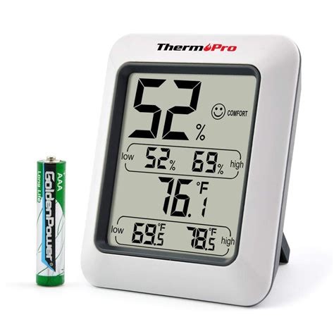 Thermopro Tp50 Indoor Thermometer Humidity Monitor Weather Station With
