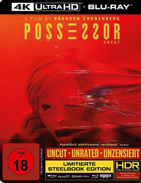 Possessor Limited 2 Disc Uncut Steelbook Edition 4k Ultra Hd Blu Ray