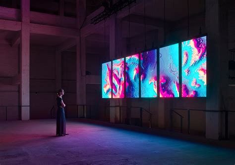 Meandering River Digital Art Installation By Onformative Daily