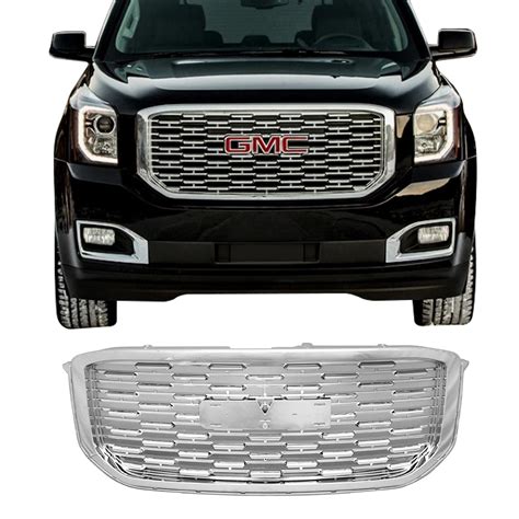 2015 2019 Gmc Yukon Denali Style Front Upper Grille Replacement Chrome